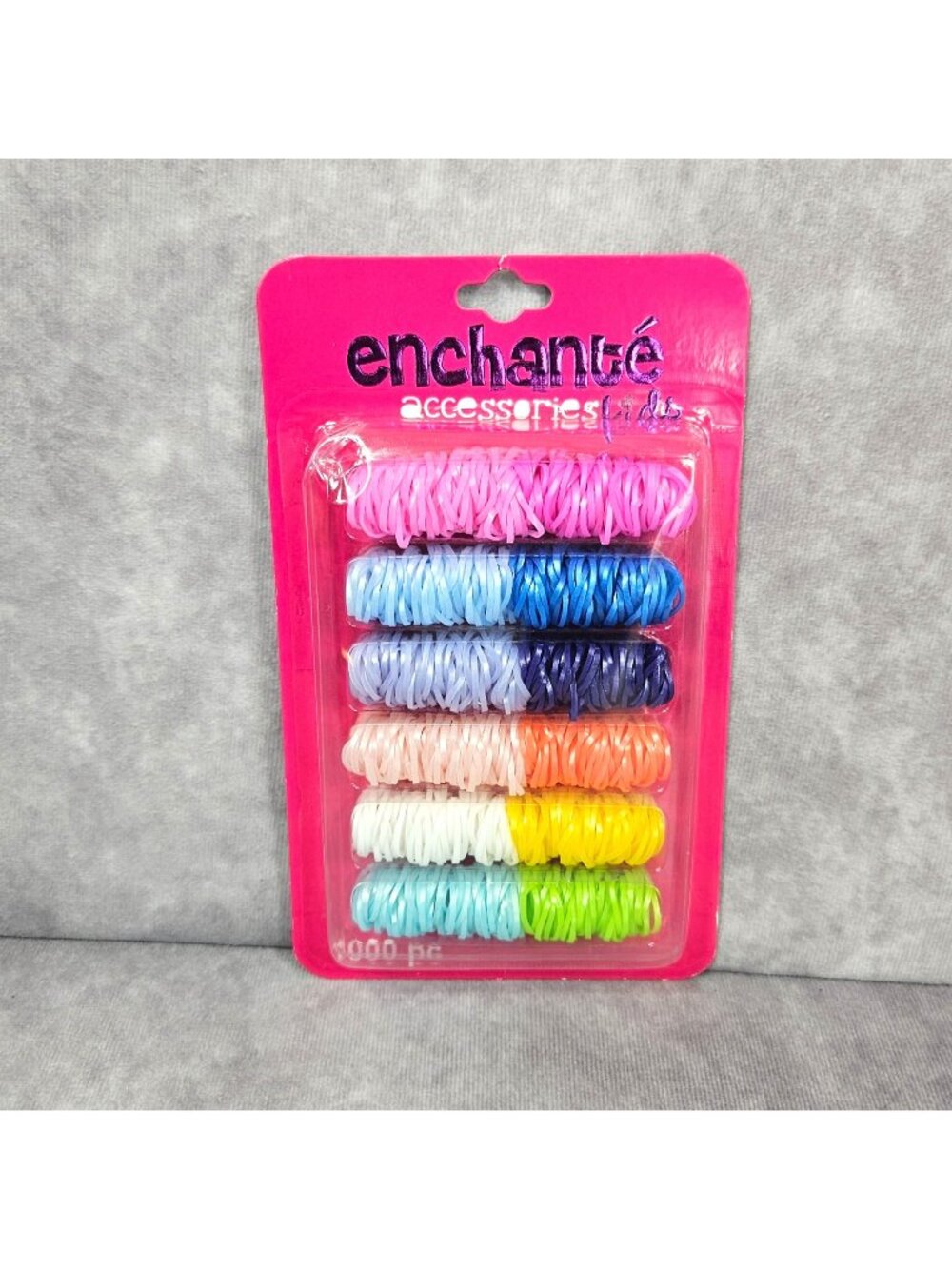 Enchanté Accessories 1000 Pc Mini Hair Elastics Multi Color New Sealed 1000 Pc